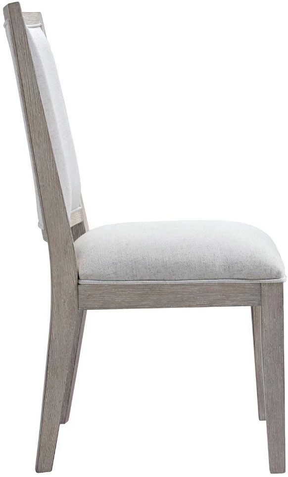 Riverside Furniture Bennett 2-Piece Frosted Gray Upholstered Side Chair Set-3