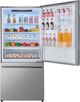 FORNO® Milano Espresso 34 in. 17.2 Cu. Ft. Stainless Steel Counter Depth Bottom Freezer Refrigerator-1