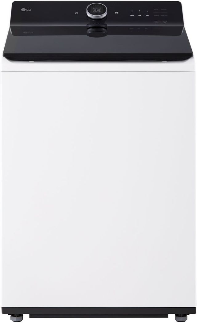 LG Alpine White Top Load Washer & Gas Dryer Laundry Pair-1