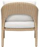 Uttermost® Kavali Honey/Oyster White Wicker Indoor-Outdoor Lounge Chair with Cushion-5