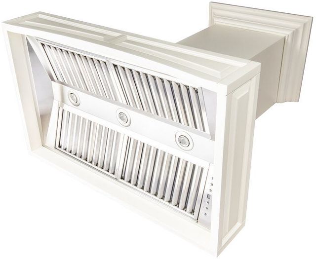 ZLINE Designer Series 36" Cottage White Wall Mount Range Hood-3