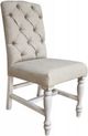International Furniture Direct Rock Valley White Upholstered Dining Side Chair-0