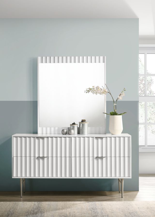 Meridian Furniture Modernist White Dresser-1