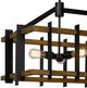 Cal® Lighting & Accessories Bruck Iron/Light Oak Island Chandelier-1
