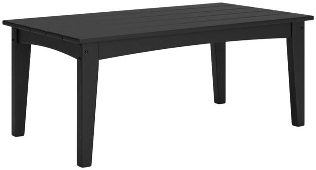 Signature Design by Ashley® Hyland Wave Black Plastic Outdoor Cocktail Table-0