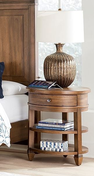 Aspenhome® Thornton Sienna Round Nightstand-1