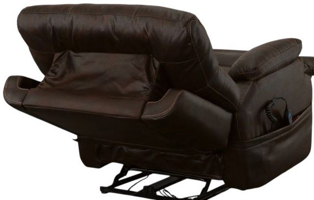 Flexsteel® Clive Brown  Power Recliner with Power Headrest-7