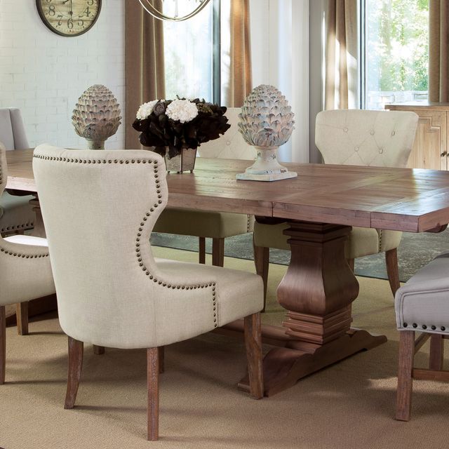 Coaster® Baney Beige Tufted Back Dining Chair-2