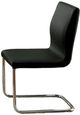 Furniture of America® Lodia 2-Piece Black/Chrome Dining Side Chair Set-3