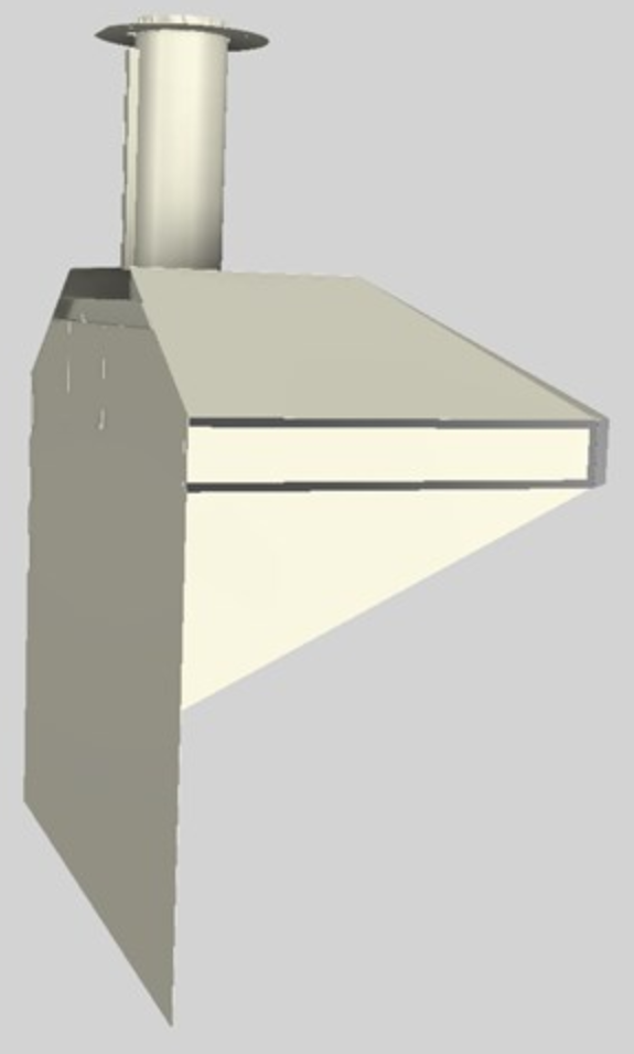 Vent-A-Hood® A Series 42" Biscuit Retro Style Wall Mounted Range Hood-1