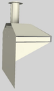 Vent-A-Hood® A Series 42" Biscuit Retro Style Wall Mounted Range Hood-1