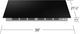 Samsung 36" Black Induction Cooktop with Anti-Scratch Matte Glass and Sync Burners-3