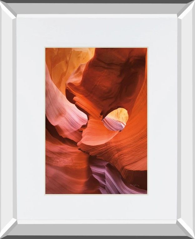Classy Art Lower Antelope Canyon IV By Alan Majchrowicz Mirror Framed Wall Art-1