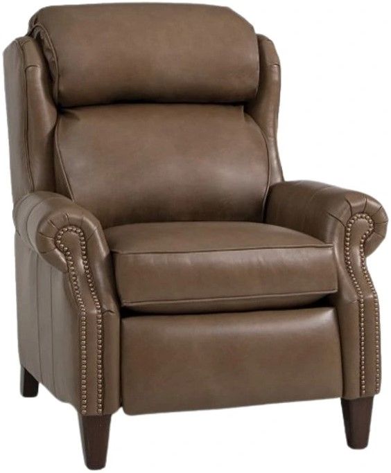 Smith Brothers Customizable 532 Leather Power Motorized Reclining Chair-0