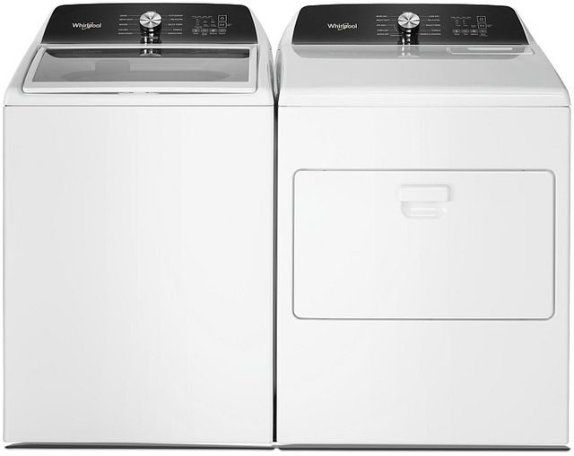 Whirlpool® White Top Load Washer & Gas Dryer Laundry Pair-0