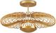 Currey & Company Sheereen Contemporary Gold Leaf Semi-Flush Lighting-0