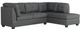 Mazin Furniture Dasha 2-Piece Dark Gray Right-Arm Facing Sofa Sectional and Chaise-0