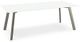 Amisco Customizable Lidya 84" White Glass Dining Table-0