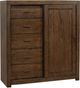 aspenhome® Modern Loft Brownstone Sliding Door Chest-0