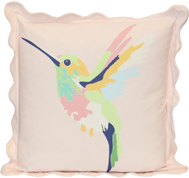 Stylecraft Tamara Day Pink Bird 22" Designer Pillow-0