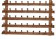 A & B Home Brown Wood Hanger Rack-1