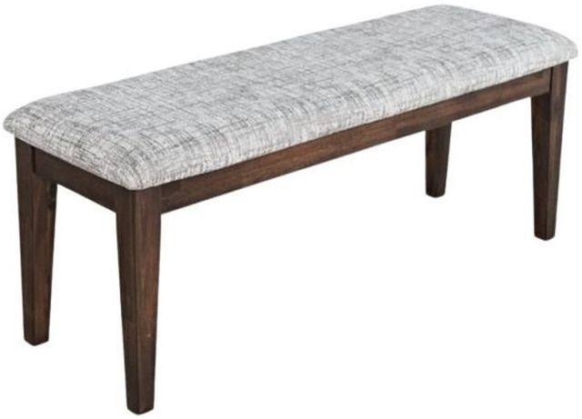 Jofran Inc. Urban Icon Gray/Merlot Upholstered Dining Bench-3