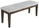 Jofran Inc. Urban Icon Gray/Merlot Upholstered Dining Bench-3