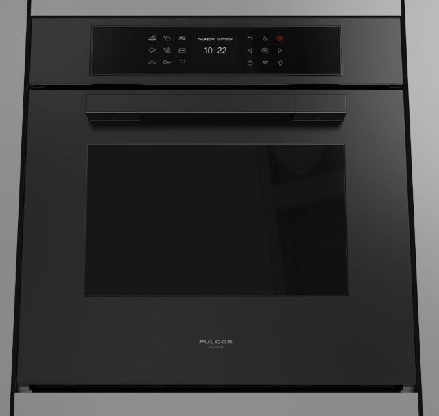 Fulgor Milano Matteo 700 Series 24" Matte Black Touch Control Single Electric Wall Oven-0