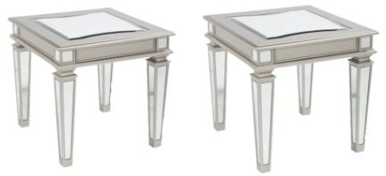 Signature Design by Ashley® Tessani 2-Piece Silver End Table Set-2