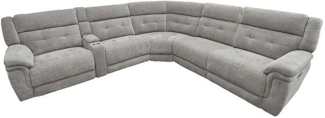 Parker House® Richland 6-Piece Bristol Gray Power Reclining L-Shape Sectional-0
