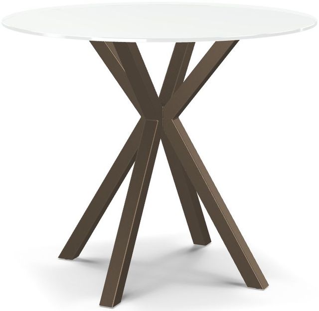 Amisco Customizable Asterisk White Round Counter-Height Table-0