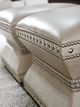 Lexington Home Customizable Laurel Canyon Wheatley 23'' Leather Ottoman-2
