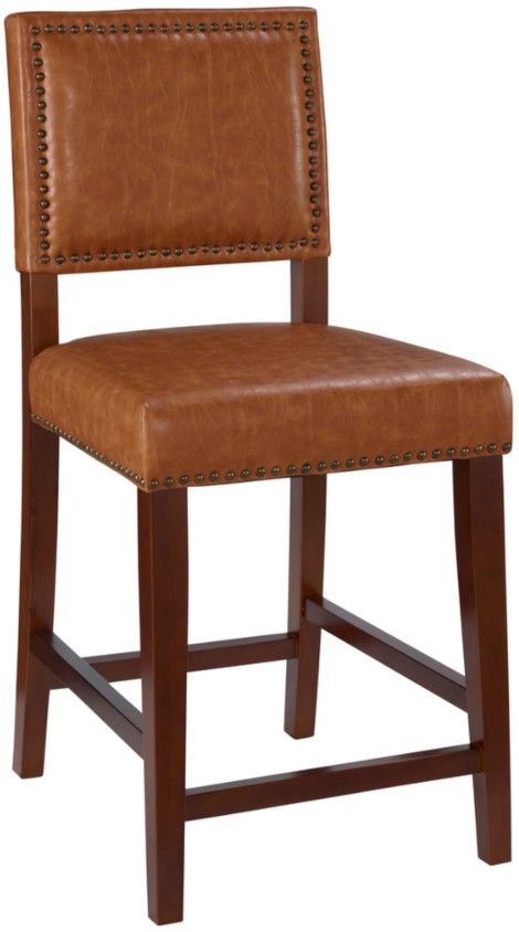 Linon Brook Caramel Counter Stool-0