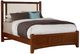 Vaughan-Bassett Bonanza Cherry/Linen Queen Upholstered Panel Bed-0