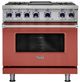 Viking® 7 Series 36" Spiced Cider Pro Style Dual Fuel Range With Griddle-0