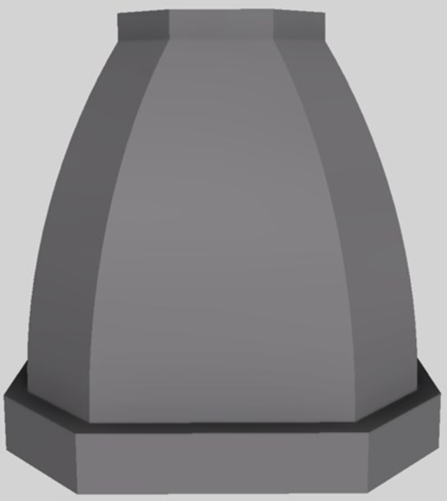 Vent-A-Hood® Designer Series 48" Gunsmoke Island Range Hood-1