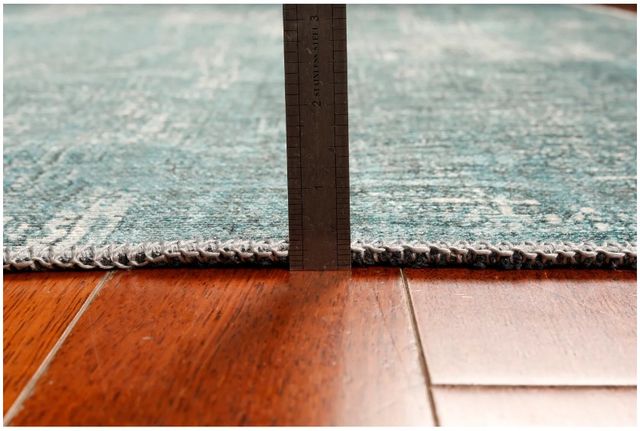 KAS Rugs London Teal Elements 5'x8' Area Rug-3