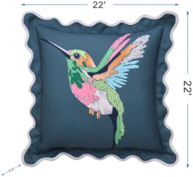 Stylecraft Tamara Day Blue/Green/Pink Designer Pillow-2