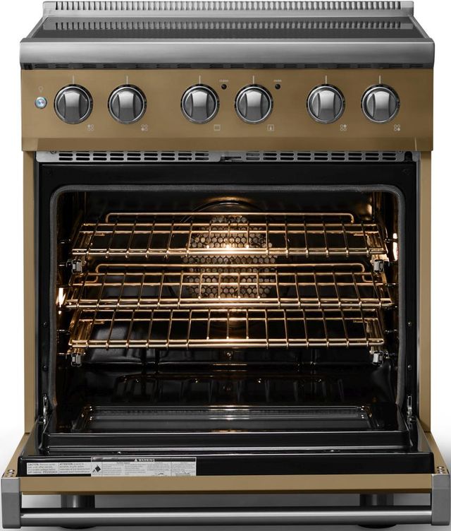 Viking® 5 Series 30" Golden Hour Pro Style Induction Range with Polished Chrome Trim-1