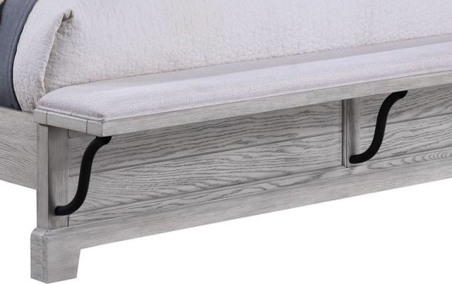 Crown Mark Beckett Light Gray Queen Panel Bed-3