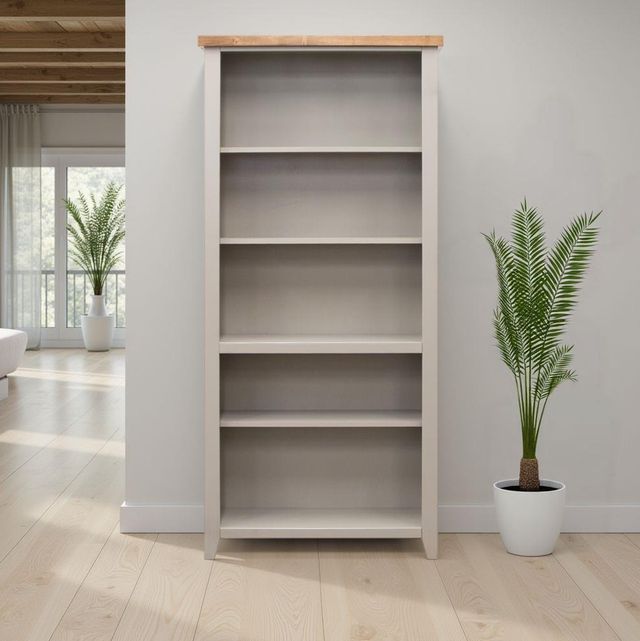 Legends Home Avalon Sandstone/Whiskey 72" Bookcase-1