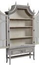 Furniture Classics Reims Gray/White Cathedral Arched Cabinet-1