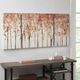 Olliix by Madison Park Autumn Forest 3 Piece Red Canvas Art Palette Knife Embellishment-4