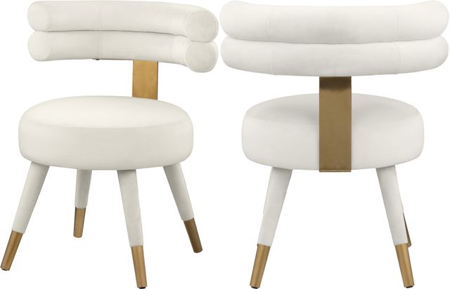 Meridian Furniture Fitzroy Cream Dining Side Chair-1