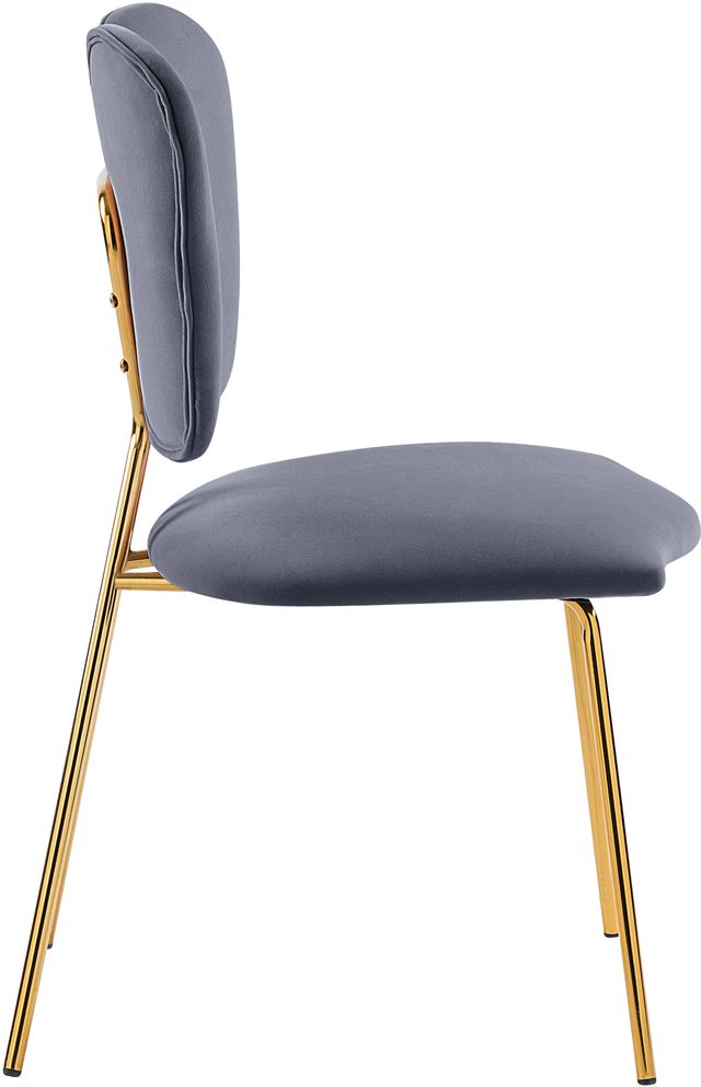 Meridian Furniture Angel Gray Velvet Dining Chair-2
