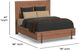 Flexsteel® Lincoln Walnut Queen Panel Bed-2