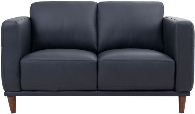 Leather Italia™ Georgetowne Baxter Midnight Blue Loveseat-0