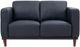 Leather Italia™ Georgetowne Baxter Midnight Blue Loveseat-0