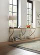 Hooker® Furniture Elixir Serene Gray Beige Console Table with Champagne Silver Base-1