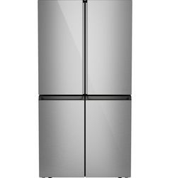 Café™ 36 in. 22.9 Cu. Ft. Platinum Glass Counter Depth French Door Refrigerator